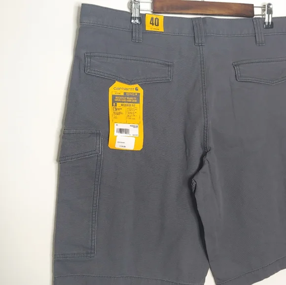 Carhartt Rugged Flex Relaxed Fit Canvas Cargo Work Short Gray Size 40 New w/ Tag - Picture 8 of 15